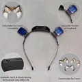 Electric animatronic animal ear headband with gravity sensing and touch control for cosplay - Electric Touch & Gravity Sensing Headband / Multi-color