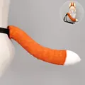 Conjunto de orejas y cola de zorro de peluche para disfraces de cosplay de Halloween - Cola de Zorro (Diane) / Naranja