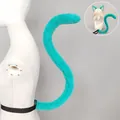 Handmade mint turquoise plush animal tail and cat ear headband set for cosplay - Tail Only (Mint) / Mint Green