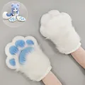 Pattes d'animaux blanches et bleues pour accessoires de costume cosplay chien fursuit - Griffes Seules / Bleu