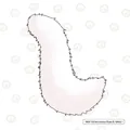 Long fluffy white plush wolf tail accessory for fursuit and cosplay performances - Wolf Tail Type B / White