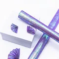 Iridescent purple glitter wrapping paper for luxury Valentine's Day gift packaging - Purple / 70*50cm