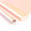 Iridescent pink glitter wrapping paper for gift packaging and floral arrangements - Light Orange / 70*50cm