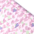 Valentinstag Geschenkpapier mit rosa Herzmustern auf weißem Kraftpapier, Rolle - Blau Pink Herz