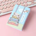 Cute travel themed folding greeting card featuring suitcase illustrations and Trip text - Luggage