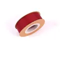 Red 2.5cm gold foil Christmas ribbon with Merry Christmas text for gift wrapping - Gold Stamping Snowflake Style / 2.5cm Wide / 10 Yards Pack / Red