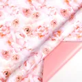 Romantisch cadeaupapier met roze rozenpatroon, dubbelzijdig voor Valentijnsdag. - Dubbelzijdige Roos / 43cm x 3m