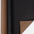 Premium matt schwarze und braun gestreifte Kraft-Geschenkpapierrolle für die Feiertage - Weihnachtsserie - Gestreift Schwarz / 0.43*3M/Rolle