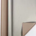 Premium gestreept kraft inpakpapier in brons en mat zilver voor feestdagen - Kerstserie - Gestreept Zilver / 0.43*3M/Rol