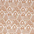 Weihnachtliches Lebkuchenhaus-Muster auf braunem Kraft-Geschenkpapier-SKU-Detail - Schneehaus