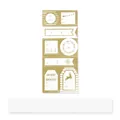 Golden Christmas decorative gift labels for box sealing and wrapping, 22.3x9.5cm - Christmas Sticker - Gold