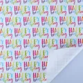 Colorful Happy Birthday gift wrapping paper with cutting grid on back side. - Colorful Birthday / 50*70cm
