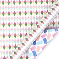 High-quality double-sided gift wrapping paper with colorful geometric triangle patterns - Color Puzzle / 50x70cm