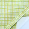 Fresh green and yellow grid pattern gift wrapping paper for birthdays and Valentine's Day - Fresh Plaid Pattern / 50x70cm