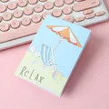 Cute foldable summer-themed greeting card featuring Relax beach umbrella illustration - Beach Umbrella