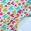 Premium gift wrapping paper with colorful heart patterns for Valentine's Day celebrations - Large Heart Pattern / 50x70cm