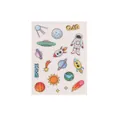 Colorful cartoon space theme self-adhesive stickers with astronaut and rocket designs - Cartoon Space Theme Style / Pack of 13 Patterns