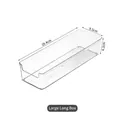Large clear acrylic drawer organizer tray for cosmetics storage 29.4x9.5x6.2cm - Large Long Box / 29.4x9.5x6.2cm / Clear