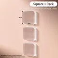 Square transparent silicone door handle bumper pad 4x4cm anti-collision protector sticker - Square / 1 Piece