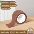Brown 2.5cm x 2m non-slip furniture leg tape, self-adhesive roll for quiet floor protection - 2.5cm*2m / Brown