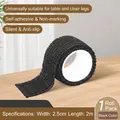 Black anti-slip silent furniture leg protection tape 2.5cm x 2m single roll variant - 2.5cm*2m / Black