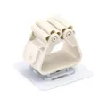 Wall-mounted mop holder with strong self-adhesive backing for bathroom organization - 22g / Beige