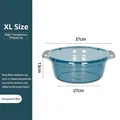 Grande bassine en plastique bleu transparent pour le linge délicat et les soins - XL / Bleu transparent