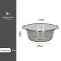 Grande bassine en plastique gris transparent pour le linge délicat ou l'hygiène - XL / Gris Transparent