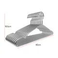 Heavy duty thickened stainless steel clothes hangers, 10-pack set with 40cm non-slip design - Thickened / 40CM