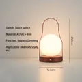 Minimalist portable LED ball lamp in copper finish for warm ambient light - Style C (BZTD-080) / Single Light