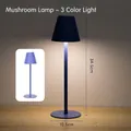 Modern purple LED rechargeable bar lamp with 3-color touch dimming for bedside table decor - Dark Blue (3-Color Light + Charger) / Touch Switch