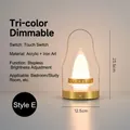 Lampe de nuit LED portable dorée minimaliste avec abat-jour en forme d'œuf, Style E - Style E (BZTD-080)