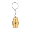 Mini cremation urn keychain in golden finish for ashes memory - Gold