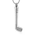 Zilveren golfclub crematie-urn hanger ketting voor as inclusief slangenketting sieraad - Golfclub Stijl (787844134) / Zilver