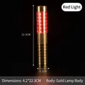 Gold LED rechargeable champagne flash stick with vibrant red light for bar atmosphere - Aluminum Alloy Body / Gold Body (Red Light)