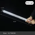 Bâton Lumineux LED Rechargeable de 60cm pour Bouteilles de Champagne et Soirées - 60CM Long Version / Argent (Lumière Blanche)