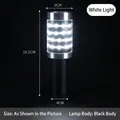 Bâton de champagne LED rechargeable avec lumière blanche et manche noir pour bar - Style Grenade / Corps Noir (Lumière Unique)