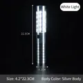Silver rechargeable LED strobe stick with white light for bar and VIP service - Aluminum Alloy Body / Silver Body (White Light)