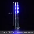Professional LED rechargeable champagne strobe bar in silver finish with bright blue light effect - Aluminum Alloy Body / Silver Body (Blue Light)