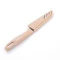 Ergonomic stainless steel paring knife with a beige protective sheath for fruit - Nordic Pink