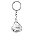 Herz-Urnen-Schlüsselanhänger aus Edelstahl mit Mom Forever in My Heart Gravur - MOM