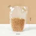Transparent moisture-proof grain storage bag with 1.5cm spout, size 26x18.8cm. - Regular Fit / 1kg Pack