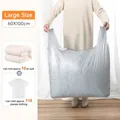Large 60x100cm grey heavy-duty plastic packing bag for quilt and clothes storage - Large-Silver Gray (Thickened 10pcs/Pack) 65x100cm