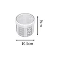Barattolo in plastica trasparente 600ml, 9x10,5cm con scala graduata - Piccolo 600ml / Trasparente
