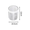 Barattolo in plastica trasparente da 800ml con dimensioni 12cm altezza e 10,5cm - Medio 800ml / Trasparente