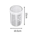 Barattolo trasparente da 1000ml in plastica per alimenti con tappo, 15x10,5cm - Grande 1000ml / Trasparente