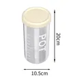 Contenitore trasparente per alimenti con scala graduata, altezza 20 cm, diametro 10,5 cm. - Extra Large 1500ml / Crema