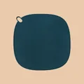 Minimalist dark teal silicone heat resistant placemat with practical hanging loop - Heat Insulation Pad / Dark Blue