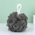 High-density grey bath loofah with white hanging rope for gentle body exfoliation - 50g (Actual Approx 40g) / Gray