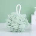 Large mint green foaming bath loofah sponge with white hanging rope - 50g (Actual Approx 40g) / Green